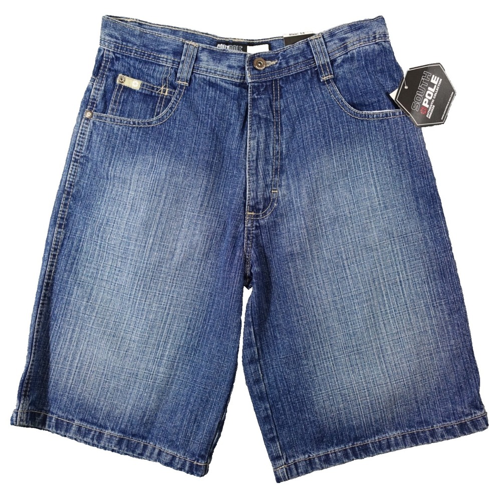 Southpole Jeans Shorts Boys Size 14 Cotton Pockets 11" Inseam NWT